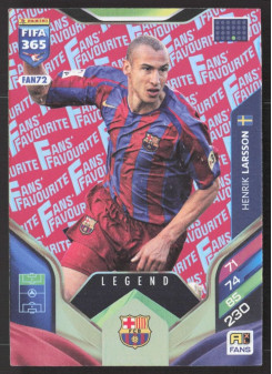 Henrik Larsson, Kartička, 2026 Panini Adrenalyn XL FIFA 365, Red