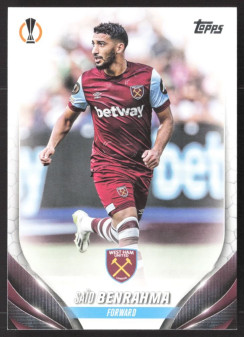 Saïd Benrahma, Kartička, Topps UEFA Club Competitions 2023-24, BASE