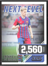 Frenkie de Jong, Kartička, Panini Score FIFA Soccer 2021-22, INSERT