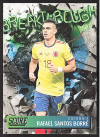 Rafael Santos Borre, Kartička, Panini Score FIFA Soccer 2021-22, INSERT