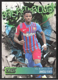 Ansu Fati, Kartička, Panini Score FIFA Soccer 2021-22, INSERT