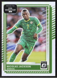 Nicolas Jackson, Kartička, 2026 Panini Donruss Road to FIFA World Cup, Holo Optic