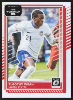 Timothy Weah, Kartička, 2026 Panini Donruss Road to FIFA World Cup, Holo Optic