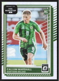 Callum Marshall, Card, 2026 Panini Donruss Road to FIFA World Cup, Holo Optic