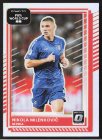 Nikola Milenkovic, Card, 2026 Panini Donruss Road to FIFA World Cup, Holo Optic