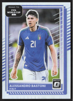 Alessandro Bastoni, Card, 2026 Panini Donruss Road to FIFA World Cup, Holo Optic