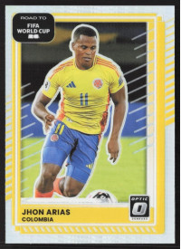 Jhon Arias, Card, 2026 Panini Donruss Road to FIFA World Cup, Holo Optic