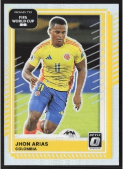 Jhon Arias, Card, 2026 Panini Donruss Road to FIFA World Cup, Holo Optic