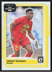 Ernest Nuamah, Card, 2026 Panini Donruss Road to FIFA World Cup, Holo Optic