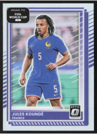 Jules Kounde, Card, 2026 Panini Donruss Road to FIFA World Cup, Holo Optic