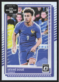 Desire Doue, Card, 2026 Panini Donruss Road to FIFA World Cup, Holo Optic