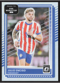 Julio Enciso, Card, 2026 Panini Donruss Road to FIFA World Cup, Holo Optic