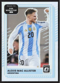 Alexis Mac Allister, Card, 2026 Panini Donruss Road to FIFA World Cup, Holo Optic