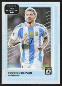 Rodrigo de Paul, Card, 2026 Panini Donruss Road to FIFA World Cup, Holo Optic