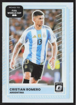 Cristian Romero, Kartička, 2026 Panini Donruss Road to FIFA World Cup, Holo Optic
