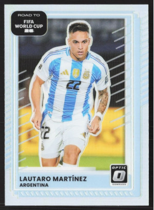 Lautaro Martinez, Card, 2026 Panini Donruss Road to FIFA World Cup, Holo Optic