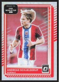Andreas Schjelderup, Kartička, 2026 Panini Donruss Road to FIFA World Cup, Holo Optic