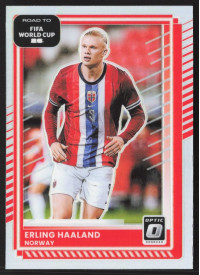 Erling Haaland, Card, 2026 Panini Donruss Road to FIFA World Cup, Holo Optic