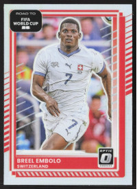 Breel Embolo, Card, 2026 Panini Donruss Road to FIFA World Cup, Holo Optic