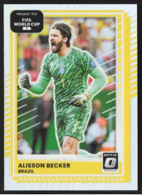 Alisson Becker, Card, 2026 Panini Donruss Road to FIFA World Cup, Holo Optic