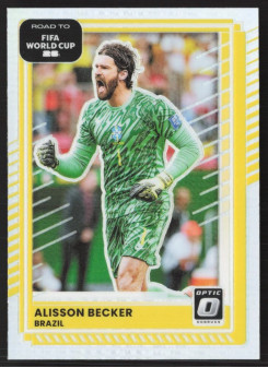 Alisson Becker, Card, 2026 Panini Donruss Road to FIFA World Cup, Holo Optic