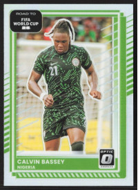 Calvin Bassey, Card, 2026 Panini Donruss Road to FIFA World Cup, Holo Optic