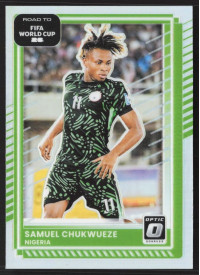 Samuel Chukwueze, Card, 2026 Panini Donruss Road to FIFA World Cup, Holo Optic