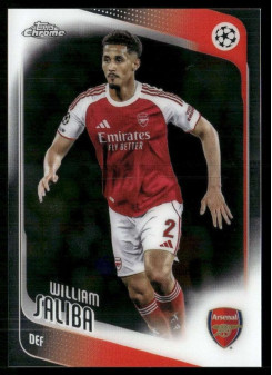 William Saliba, Kartička, 2025-26 Topps Chrome UEFA Club Competitions, BASE
