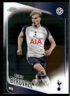 Lucas Bergvall, Card, 2025-26 Topps Chrome UEFA Club Competitions, BASE