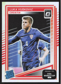 Luka Vuskovic, Card, 2026 Panini Donruss Road to FIFA World Cup, Holo Optic