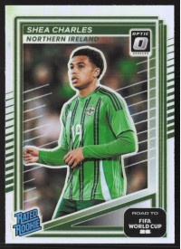 Shea Charles, Card, 2026 Panini Donruss Road to FIFA World Cup, Holo Optic