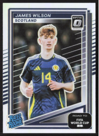 James Wilson, Card, 2026 Panini Donruss Road to FIFA World Cup, Holo Optic