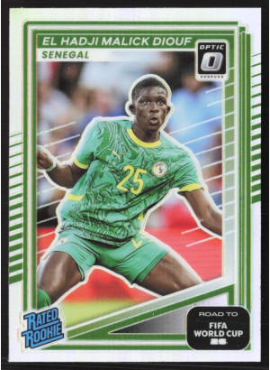 El Hadji Malick Diouf, Card, 2026 Panini Donruss Road to FIFA World Cup, Holo Optic