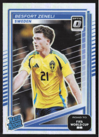 Besfort Zeneli, Card, 2026 Panini Donruss Road to FIFA World Cup, Holo Optic