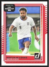 Weston McKennie, Kartička, 2026 Panini Donruss Road to FIFA World Cup, BASE