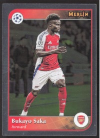 Bukayo Saka, Kartička, Topps Merlin UEFA Club Competitions 2024-25, BASE