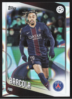 Bradley Barcola, Kartička, 2025-26 Topps UEFA Club Competitions, Raindrops