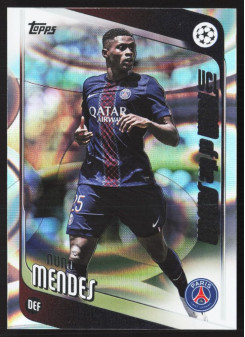 Nuno Mendes, Kartička, 2025-26 Topps UEFA Club Competitions, Raindrops