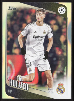 Dean Huijsen, Kartička, 2025-26 Topps UEFA Club Competitions, Neon Yellow FlowFractor