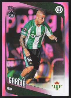 Pablo García, Kartička, 2025-26 Topps UEFA Club Competitions, Neon Pink FlowFractor