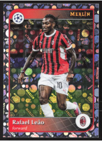 Rafael Leão, Kartička, Topps Merlin UEFA Club Competitions 2024-25, Vintage Merlin Refractor