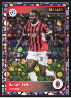 Rafael Leão, Kartička, Topps Merlin UEFA Club Competitions 2024-25, Vintage Merlin Refractor