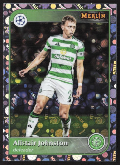 Alistair Johnston, Kartička, Topps Merlin UEFA Club Competitions 2024-25, Vintage Merlin Refractor