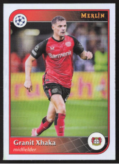 Granit Xhaka, Kartička, Topps Merlin UEFA Club Competitions 2024-25, Refractor
