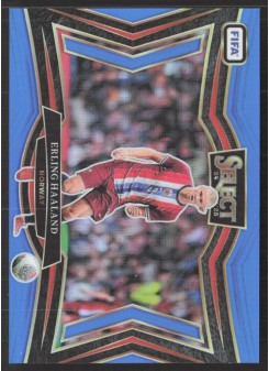 Erling Haaland, Kartička, 2024-25 Panini Select FIFA Soccer, Blue