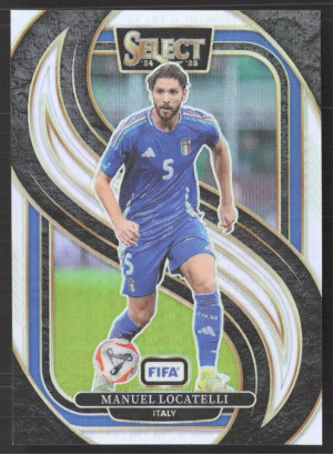 Manuel Locatelli, Card, 2024-25 Panini Select FIFA Soccer, Silver
