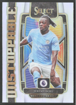 Jeremy Doku, Kartička, 2023-24 Panini Select Premier League, INSERT