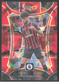 Philip Billing, Kartička, 2023-24 Panini Select Premier League, Red Ice