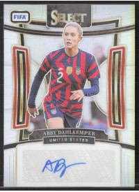 Abby Dahlkemper, Kartička, 2023-24 Panini Select FIFA Soccer, AUTOGRAPH