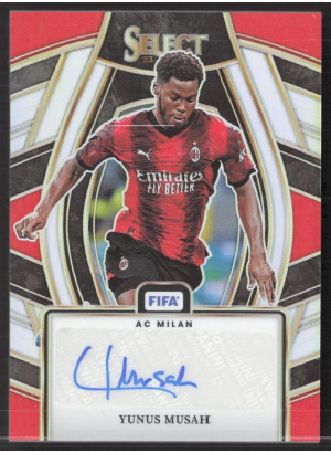 Yunus Musah, Card, 2023-24 Panini Select FIFA Soccer, AUTOGRAPH